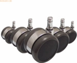 HJH Stuhlrolle ROLO LUX 619020 Hartboden 11x65mm 5 St&uuml;ck