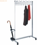 Kerkmann Reihengarderobe Multiline HxBxT 170x100x40cm aluminium