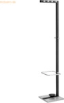 ALCO Standgarderobe Metall lackiert 35x36x178cm schwarz