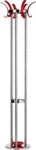 ALCO Standgarderobe Metall 174x42,5cm silber/rot