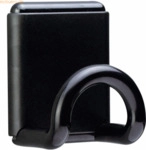 Unilux Garberobenhaken BxH 8x10cm magnetisch schwarz/grau