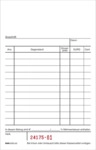 RNK Verlag Kassenblock - oben geheftet 2 x 50 Blatt (BxH): 96 x 167 mm