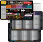 Stabilo Schreibger&auml;teset Multi-Liner Creative Tips Metalletui 50 St&uuml;ck