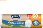 Swirl M&uuml;llsack mit Zugband 60l wei&szlig; 8 St&uuml;ck