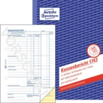 Avery Zweckform Kassenbuch Bericht A5 2x40Blatt SD blau.