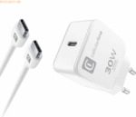 Cellularline Cellularline USB-C Charger Kit f&uuml;r Apple 30W PD White