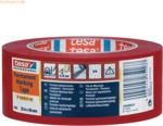 6 x Tesa Markierungsband 4169 50mm x 33m rot