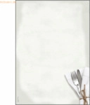 Sigel Designpapier Men&uuml; Speisen A4 90g/qm VE=50 Blatt