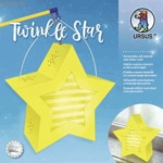 Ludwig B&auml;hr Laternen-Bastelset Twinkle Star 300g/qm 19,3x18,3x8cm gelb
