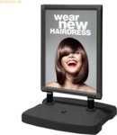 Showdown Kundenstopper Windtalker City 70x100cm schwarz