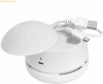 Wedo Tischstaubsauger W2D2 wiederaufladbar USB wei&szlig;