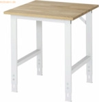 Rau Arbeitstisch 750x800x760-1080 B-Platte 25mm lichtgrau