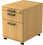 mcbuero.de Rollcontainer 58cm 1 Schub 1 H&auml;ngeregistratur Schloss Strei
