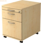mcbuero.de Rollcontainer 58cm 1 Schub 1 H&auml;ngeregistratur Schloss Bogen