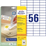 Avery Zweckform Etikett 52,5x21,2mm A4 ILK wiederabl&ouml;sbar 30 Blatt 168