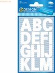 10 x Z-Design Buchstaben wetterfest 2 Bogen Schrift Univers Bold 71pt