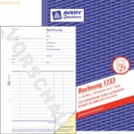 10 x Avery Zweckform Rechnung Kleinunternehmer selbstdurchschreibend A