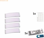 badgepoint Namensschild polar POL20MA66-5DR 68x22mm edelstahl 5 St&uuml;ck