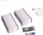badgepoint Namensschild polar POL30MA02-20DR 70x30mm anthrazit 20 St&uuml;c