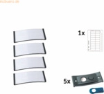 badgepoint Namensschild polar POL30MA02-5DR 70x30mm anthrazit 5 St&uuml;ck