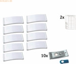 badgepoint Namensschild polar POL30MA66-10DR 70x30mm edelstahl 10 St&uuml;c
