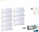 badgepoint Namensschild polar POL35MA66-10DR 80x34mm edelstahl 10 St&uuml;c