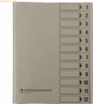 Bene Ordnungsmappe 83800GR DIN A4 12 F&auml;cher grau
