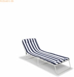 Best 3-Bein-Liege Chiemsee 34456802 wei&szlig;//blau