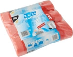 PapStar M&uuml;llbeutel mit Zugband - 30 L HDPE rot 3x 25 St&uuml;ck.