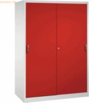 CP Werkzeugschrank 216900S10097 Schiebet&uuml;r 1950x1600x600mm lichtgrau/r