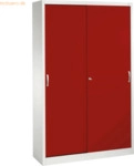 CP Aktenschrank Acurado 204000S10169 5OH lichtgrau/rubinrot
