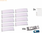 badgepoint Namensschild polar POL20MA66-10DR 68x22mm edelstahl 10 St&uuml;c