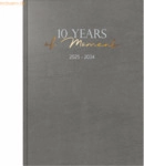 Rido Buchkalender 10-Jahre 2025-2034 A4 Kunstleder grau