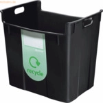Leitz Wertstoffsammelbeh&auml;lter 40l schwarz