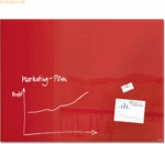Sigel Glas-Whiteboard Artverum 120x90x1,8cm rot