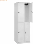 CP Spind Classic PLUS doppelt 2 Abteile 1850x600x500mm wei&szlig;/wei&szlig;