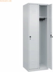 CP Spind Classic PLUS 2 Abteile 1850x600x500mm lichtgrau/lichtgrau