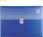 6 x Brunnen F&auml;chermappe Fact! PP 10 F&auml;cher blau