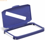 Durable Klappdeckel Durabin 60 Einwurfschlitz blau
