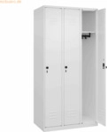 CP Spind Classic PLUS 3 Abteile 1850x900x500mm wei&szlig;/wei&szlig;