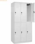 CP Spind Classic PLUS doppelt 3 Abteile 1850x900x500mm wei&szlig;/wei&szlig;