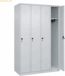 CP Spind Classic PLUS 4Abteile 1850x1200x500mm lichtgrau/lichtgrau