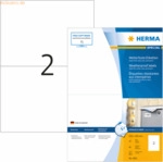 HERMA Inkjet-Etiketten A4 210,0x148,0mm wei&szlig; Folie VE=80 St&uuml;ck