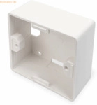 Assmann DIGITUS Aufputzrahmen f&uuml;r Keystone Leerdosen 80x80 mm, Deutsch
