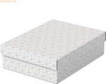 Esselte Aufbewahrungsbox Home Medium flach mit Deckel Wellpappe VE=3 S
