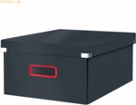 Leitz Aufbewahrungsbox Click & Store Cosy gro&szlig; Karton grau