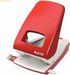 Leitz Registraturlocher 4,0mm mit Anschlagschiene rot in Blisterverpac