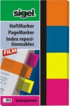 Sigel Haftmarker Film 50x80mm 4 Farben VE=160 Blatt