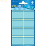 10 x Z-Design Tiefk&uuml;hletikett 36x28mm 40 Etiketten blau