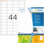 HERMA Etiketten 48,3x25,4mm naturwei&szlig; RC A4 VE=80 Blatt